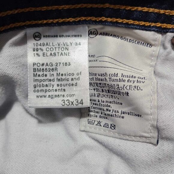 Mena AG Adriano Goldschmied The Protege Straight Leg Jeans 33 x 34 - Picture 10 of 12